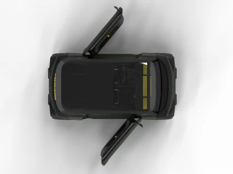 Opel Rocks-e 2020 Dutch Army HQ interior 3D Model
