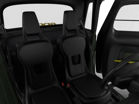 Opel Rocks-e 2020 Dutch Army HQ interior 3D-Modell