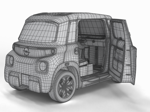 Opel Rocks-e 2020 Dutch Army HQ interior 3D-Modell