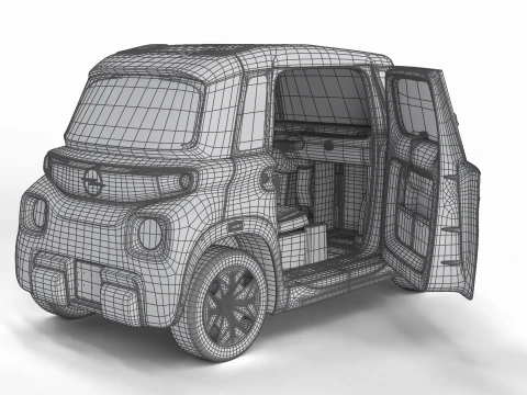 Opel Rocks-e 2020 Dutch Army HQ interior 3D Model