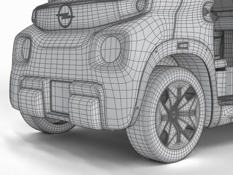 Opel Rocks-e 2020 Dutch Army HQ interior 3D-Modell