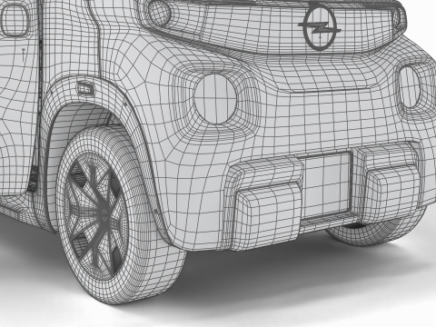 Opel Rocks-e 2020 Dutch Army HQ interior 3D-Modell