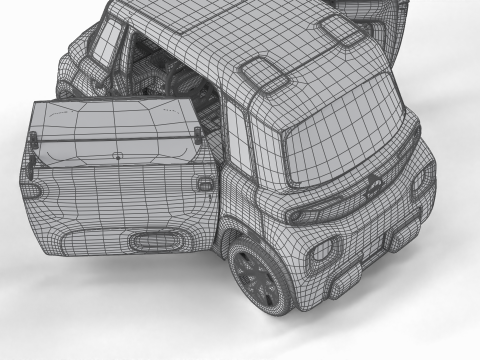 Opel Rocks-e 2020 Dutch Army HQ interior 3D-Modell