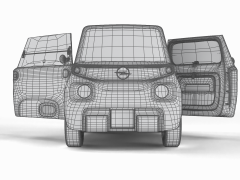 Opel Rocks-e 2020 Dutch Army HQ interior 3D-Modell