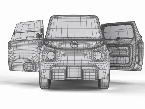 Opel Rocks-e 2020 Dutch Army HQ interior 3D Model