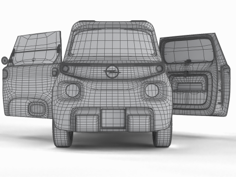 Opel Rocks-e 2020 Dutch Army HQ interior 3D-Modell