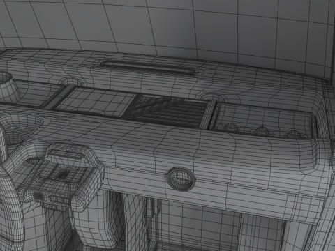 Opel Rocks-e 2020 Dutch Army HQ interior 3D-Modell