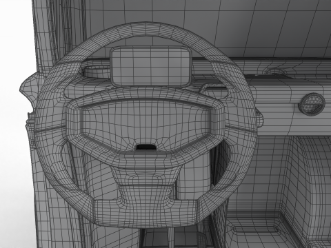 Opel Rocks-e 2020 Dutch Army HQ interior 3D-Modell