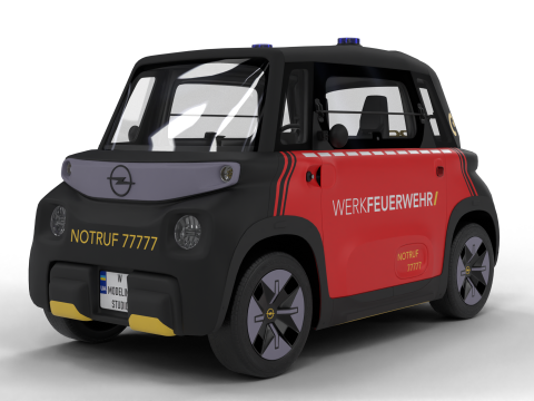 Opel Rock-e 2020 Fire Service 3D Model