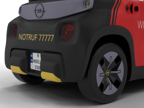 Opel Rock-e 2020 Fire Service 3Dモデル