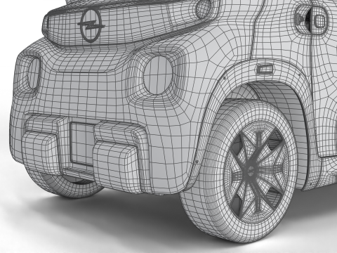 Opel Rock-e 2020 Fire Service 3Dモデル