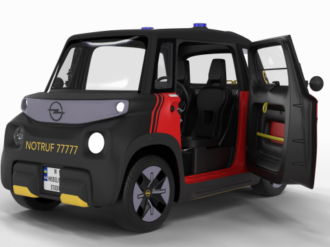 Opel Rock-e 2020 Fire Service HQ 3D Model