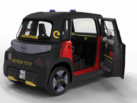 Opel Rock-e 2020 Fire Service HQ 3D Model