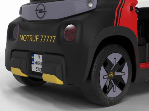 Opel Rock-e 2020 Fire Service HQ 3D Model