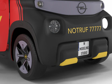 Opel Rock-e 2020 Fire Service HQ 3D Model