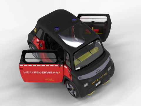 Opel Rock-e 2020 Fire Service HQ 3D Model