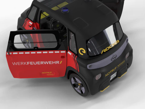 Opel Rock-e 2020 Fire Service HQ 3D Model