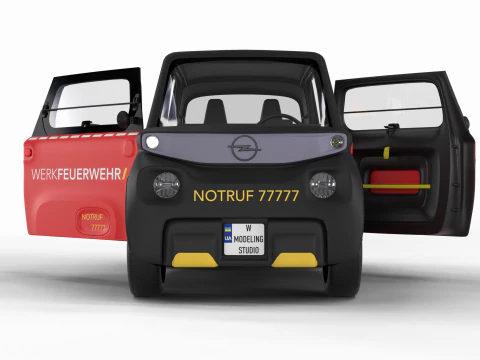 Opel Rock-e 2020 Fire Service HQ 3D Model