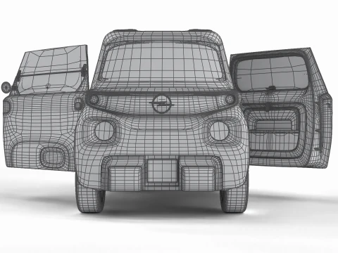 Opel Rock-e 2020 Fire Service HQ 3D Model