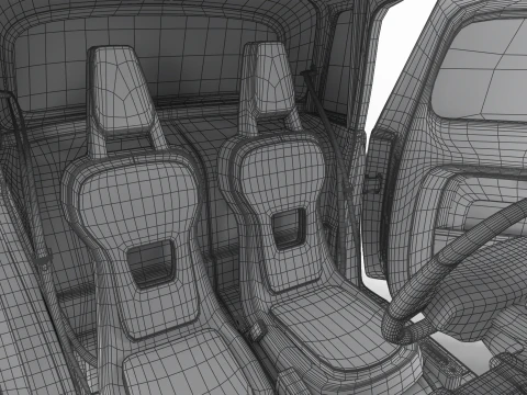 Opel Rock-e 2020 Fire Service HQ 3D Model