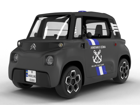 Citroen Ami 2020 Police 3Dモデル