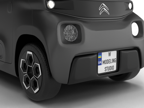 Citroen Ami 2020 Police Modello 3D