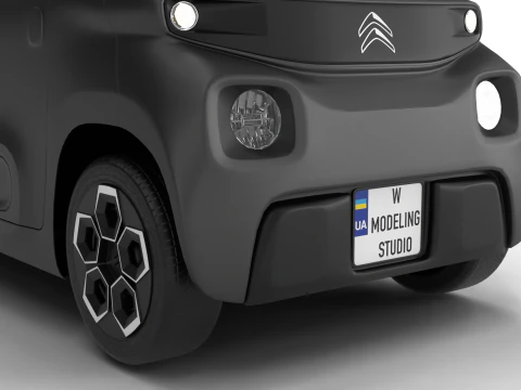 Citroen Ami 2020 Police 3D Model