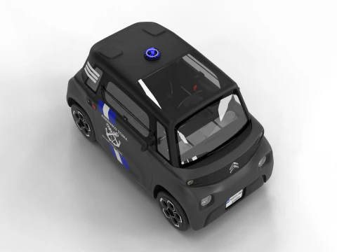 Citroen Ami 2020 Police 3D Model