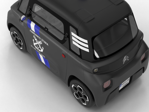 Citroen Ami 2020 Police Modello 3D