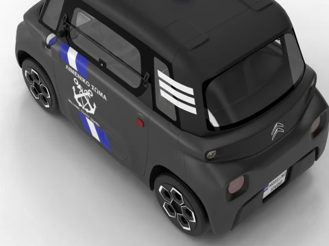 Citroen Ami 2020 Police 3D Model