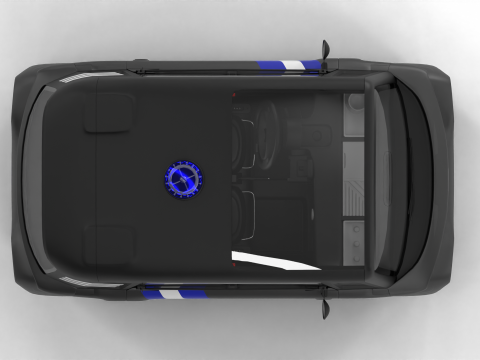 Citroen Ami 2020 Police Modello 3D