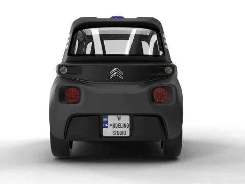 Citroen Ami 2020 Police 3D Model