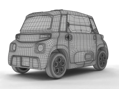 Citroen Ami 2020 Police 3D Model