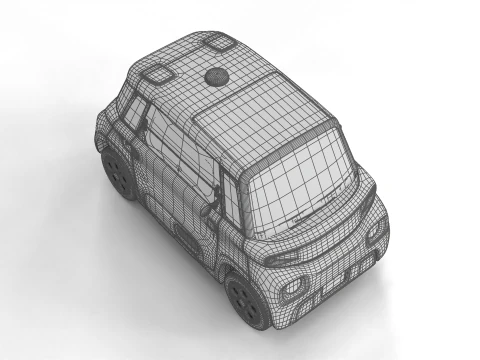 Citroen Ami 2020 Police 3D Model