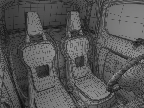 Citroen Ami 2020 Police 3D Model