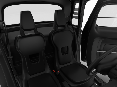 Citroen Ami 2020 Police HQ interior Model 3D