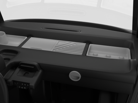 Citroen Ami 2020 Police HQ interior Model 3D