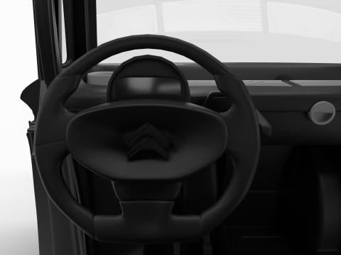 Citroen Ami 2020 Police HQ interior Model 3D
