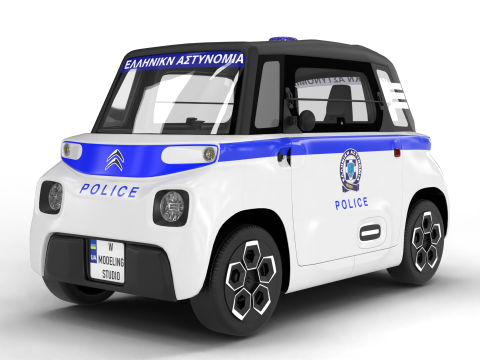 Citroen Ami 2020 Police 3Dモデル