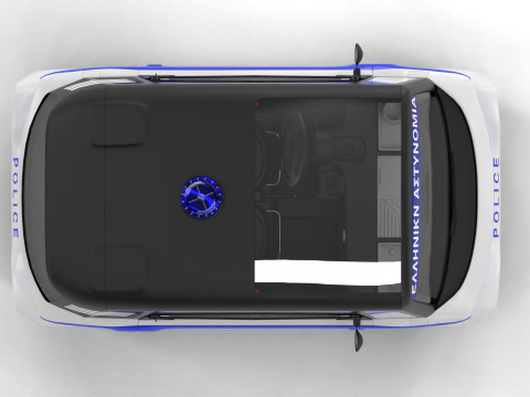 Citroen Ami 2020 Police 3D Модель