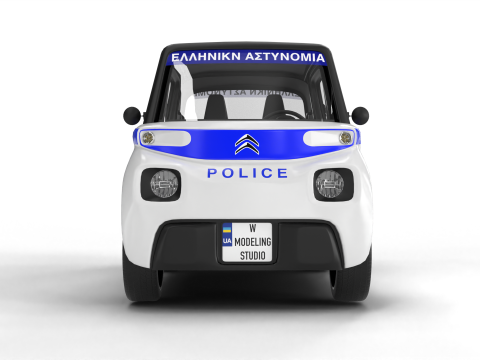 Citroen Ami 2020 Police 3D Модель