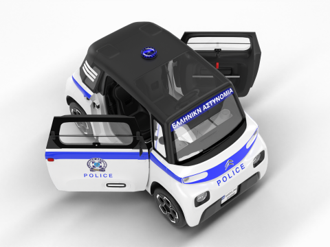 Citroen Ami 2020 Police HQ interior Model 3D