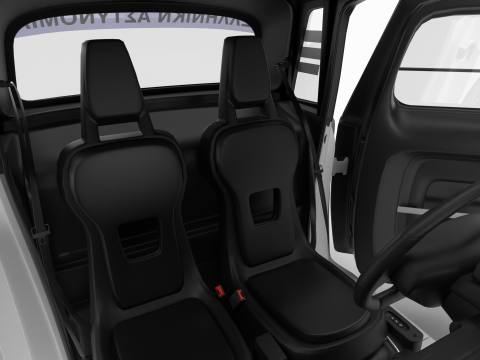 Citroen Ami 2020 Police HQ interior Model 3D