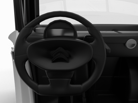 Citroen Ami 2020 Police HQ interior Model 3D