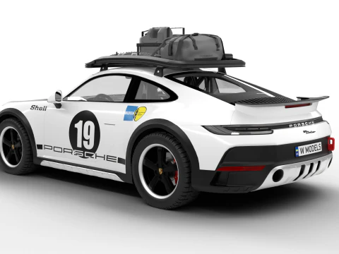 Porsche 911 Dakar 2023 Rallye 1971 3D Model