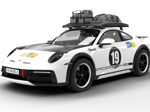 Porsche 911 Dakar 2023 Rallye 1971 3D Model
