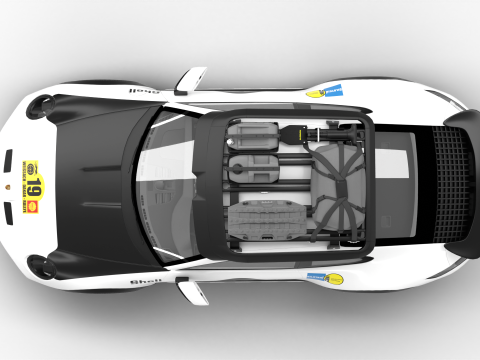 Porsche 911 Dakar 2023 Rallye 1971 3D Модель