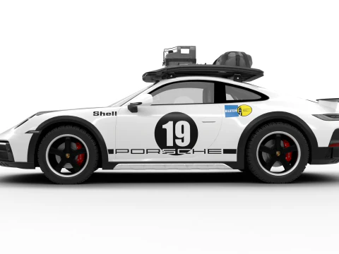 Porsche 911 Dakar 2023 Rallye 1971 3D Model