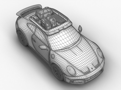 Porsche 911 Dakar 2023 Rallye 1971 3D Модель