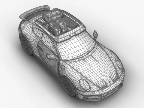 Porsche 911 Dakar 2023 Rallye 1971 3D Model